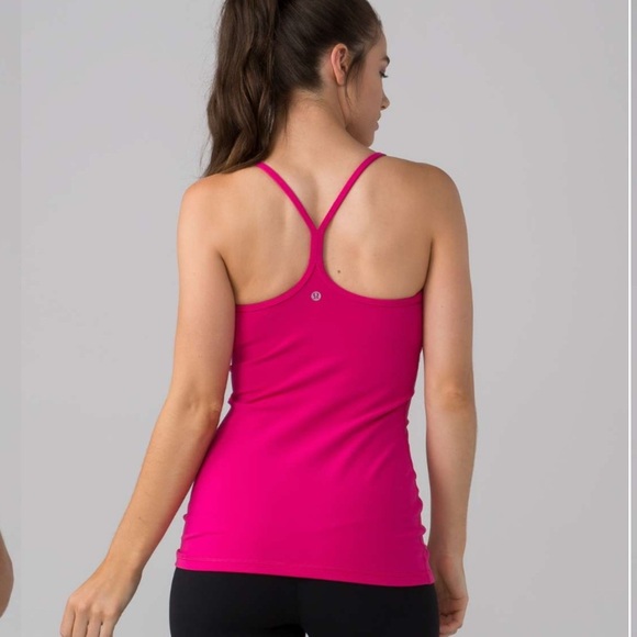 Lululemon Power Y Tank *Luon Jewelled Magenta Pink Size 4 - Picture 9 of 9
